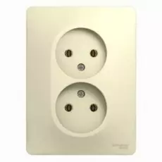 Розетка Schneider Electric GSL000220 2-я без заземления (в сборе с рамкой)