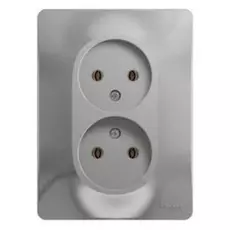 Розетка Schneider Electric GSL000320 2-я без заземления (в сборе с рамкой)