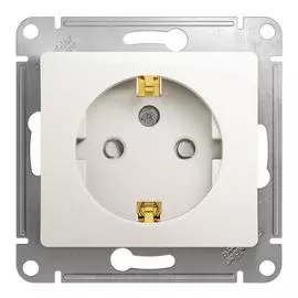 Розетка Schneider Electric GSL000645 с/з со шторками, 16А перламутр