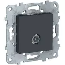 Розетка Schneider Electric NU546454 UnicaNew, антрацит, TV, оконечная