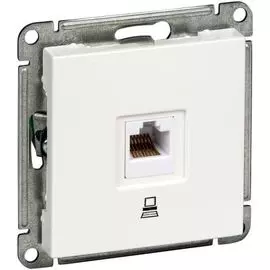 Розетка Schneider Electric RSI-152K5E-1-86 W59 компьютерная скрытая в рамку белая