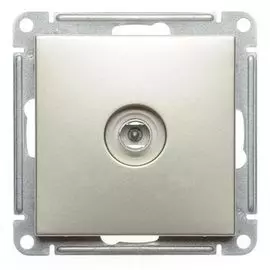 Розетка Schneider Electric RTS-151-4-86 Wessen 59 TV оконечная, шампань