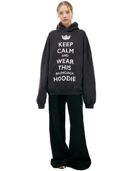 Черное худи 'Keep Calm'