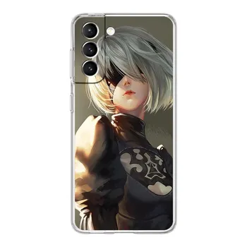 Чехол для телефона с рисунком Nier Automata для Samsung Galaxy S22 5G S20 Ultra S21 FE 5G S10E S9 S8 S10 Plus Note 20 10 Lite, прозрачный чехол Samsung S10E