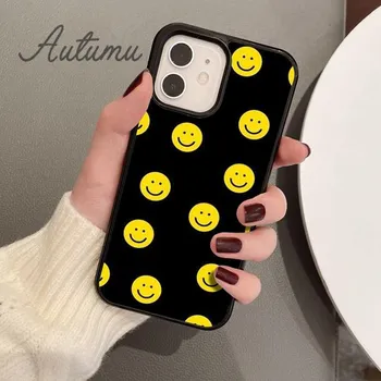 Крутой чехол для телефона Smiley для iPhone 11 12 13 14 Pro Max mini X XR XS SE 2020 5 6S 7 8 Plus Samsung Galaxy S21 S22 Cover shell iPhone 6plus