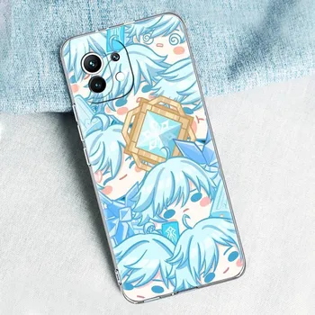 Чехол для телефона Kawaii Genshin Impact для Xiaomi Poco X3 NFC F3 Pro M3 GT Mi 11 Lite 5G Ultra 11T 11X Pro 11i Crystal Clear Cover Poco M3