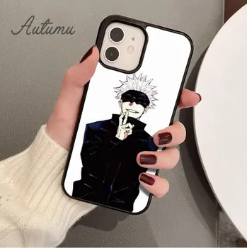 Чехол для телефона Jujutsu Kaisen Anime Gojo Satoru для iPhone 11 12 13 14 Pro Max mini X XR XS SE 2020 6S 7 8 Plus Galaxy S21 S22 iPhone 6plus