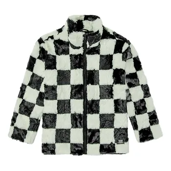 Толстовка checkerboard 21 boyfriend crew sweatshirt 'black white' Vans, черный