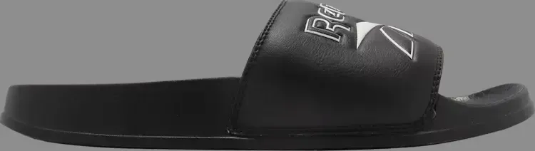 Кроссовки classic slide 'black white' Reebok, черный