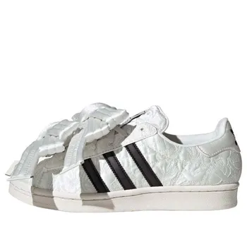 Кроссовки caroline hu superstar 'white black' Adidas, белый