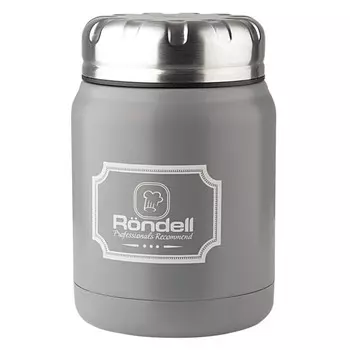 термос RONDELL Grey Picnic 0,5л с широким горлом нерж.сталь