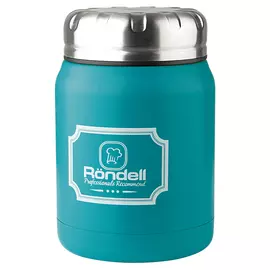 термос RONDELL Turquoise Picnic 0,5л с широким горлом нерж.сталь