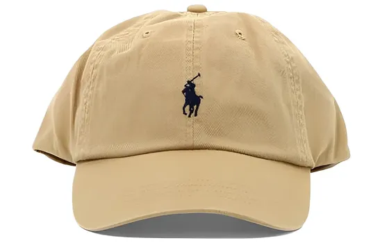Бейсболка с вышитым логотипом и изогнутым козырьком Polo Ralph Lauren