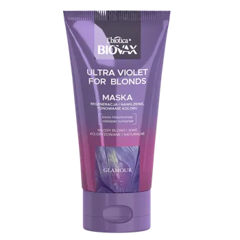 Маска для светлых волос, 150 мл L'Biotica Biovax Glamour ultra violet for blonds