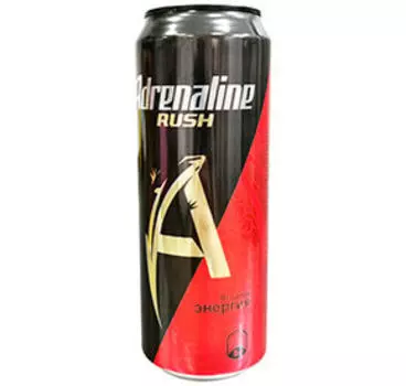 Энергетические и спортивные напитки Adrenalin Rush