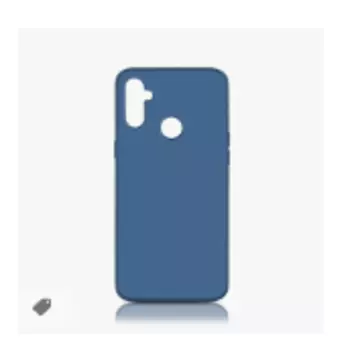 Чехол-книжка DF rmFlip 21 для смартфона Realme C21Y, искусственная кожа, синий (DF rmFlip-21)