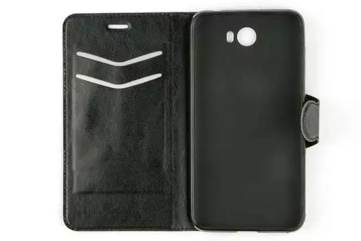 Чехол-книжка Red Line Book Type для смартфона Huawei Y5II, искусственная кожа, черный