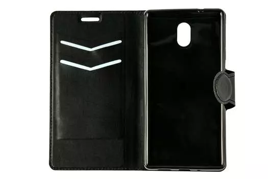 Чехол-книжка Red Line Book Type для смартфона Nokia 3, искусственная кожа, черный