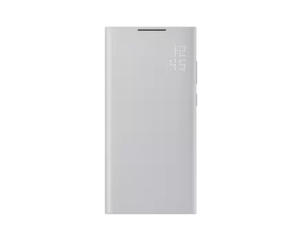 Чехол-книжка Samsung Smart LED View Cover для смартфона Samsung Galaxy S22 Ultra, Поликарбонат, полиуретан, термопластичный полиуретан, светло-серый (NS908PJEGRU)