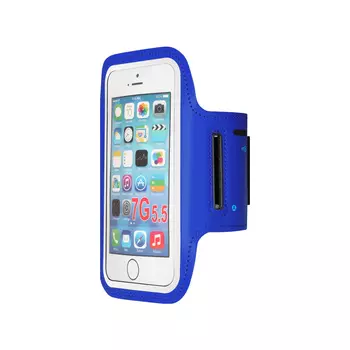 Чехол на предплечье DF для смартфона 5.8" универсальный, неопрен, синий (SportCase-01)