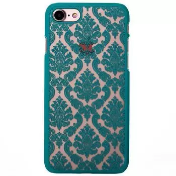 Чехол-накладка Activ Decor-01 для телефона Apple iPhone 7, пластик, зеленый (61436)