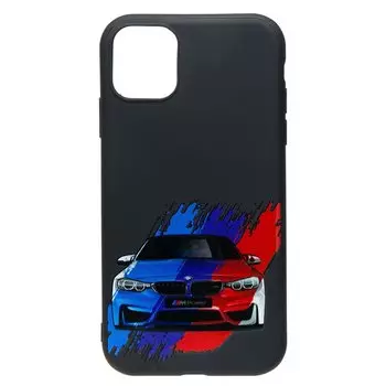 Чехол-накладка Activ для смартфона Apple iPhone 11, силикон, черный (208184)