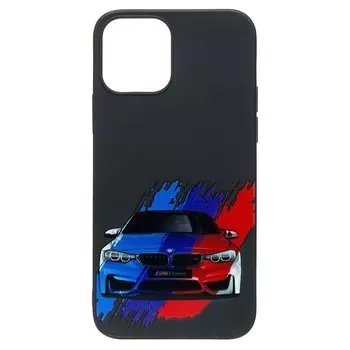 Чехол-накладка Activ для смартфона Apple iPhone 12, силикон, черный (208203)
