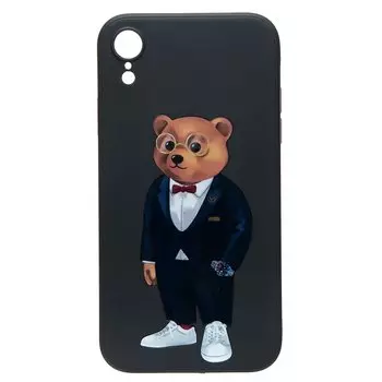 Чехол-накладка Activ для смартфона Apple iPhone XR, силикон, черный (208848)