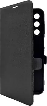 Чехол-книжка BoraSCO для смартфона Samsung Galaxy A25, искусственная кожа/микрофибра, черный (72868)