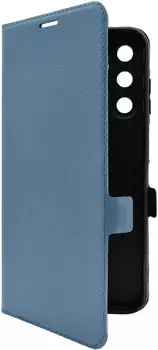 Чехол-книжка BoraSCO для смартфона Samsung Galaxy A15, силикон/искусственная кожа, синий (72863)