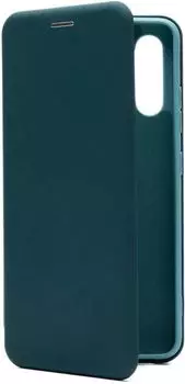 Чехол-книжка BoraSCO для смартфона Samsung Galaxy A32, искусственная кожа/микрофибра, зеленый (39882)