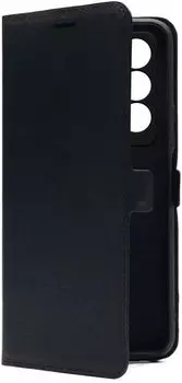 Чехол-книжка BoraSCO для смартфона TECNO Camon 18/18P, искусственная кожа/микрофибра, черный (40961)