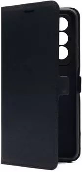 Чехол-книжка BoraSCO для смартфона TECNO Camon 18 Premier, искусственная кожа, черный (40966)