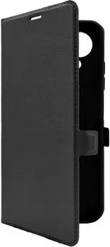 Чехол-книжка BoraSCO для смартфона TECNO Spark Go 2025/Go 1/Pop 9, искусственная кожа/микрофибра, черный (73752)