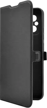 Чехол-книжка BoraSCO для смартфона Xiaomi Redmi 12C, искусственная кожа/микрофибра, черный (71695)