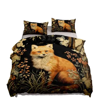 Комплект постельного белья Retro Foxes Duvet Cover Set EU Single Double King US Twin Full Queen Size Комплект постельного белья 150x200cm