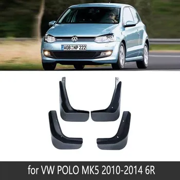 Брызговики против брызг для Volkswagen VW Polo 5 Mk5 2010 ~ 2017 6R 6C 4X, брызговики, передние и задние крылья, автомобильные аксессуары POLO 6C 2015-2017