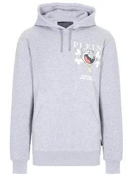 Худи хлопковое с принтом PHILIPP PLEIN
