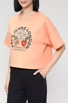 Укороченная футболка с принтом PEPE JEANS