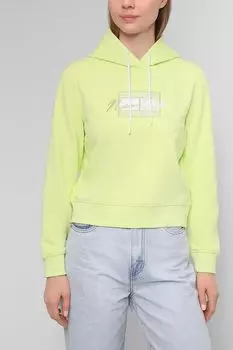 Укороченное худи с вышитым логотипом Tommy Jeans
