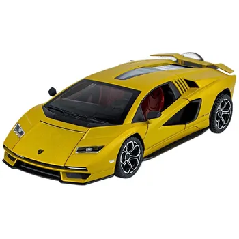 1/24 Lamborghini Countach LPI 800-4 литой спортивный автомобиль модель звук свет игрушка выставка украшение коллекция подарок белый