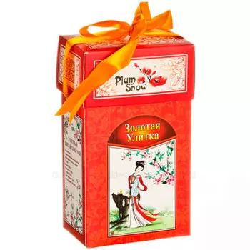 Чай черный Plum Snow золотая улитка 100г