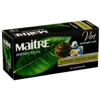 Чай Maitre 20пак*1,8г оригинальный зеленый