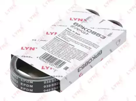 Ремень поликлиновой 853 мм 6 ручьев LYNXAUTO 6PK0853