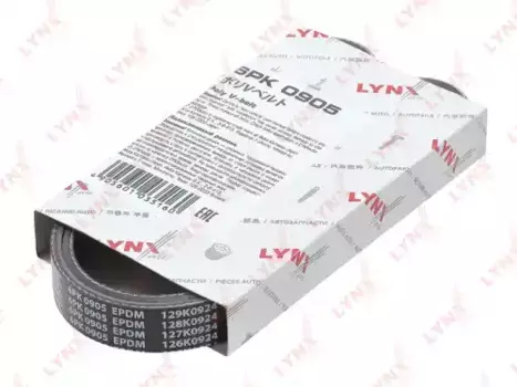 Ремень поликлиновой 905 мм 6 ручьев LYNXAUTO 6PK0905