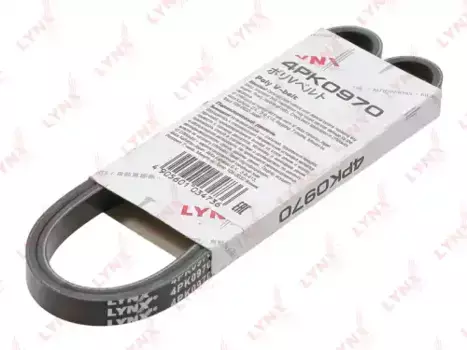 Ремень поликлиновой 970 мм 4 ручьев LYNXAUTO 4PK0970