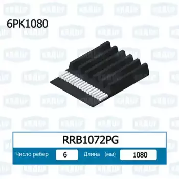 Ремень поликлиновой KRAUF RRB1072PG