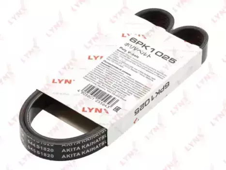 Ремень поликлиновой LYNXAUTO 6PK1025