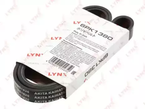 Ремень поликлиновой LYNXAUTO 6PK1380