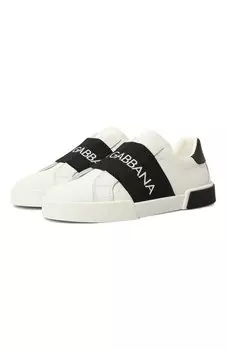 Кожаные кеды Dolce & Gabbana